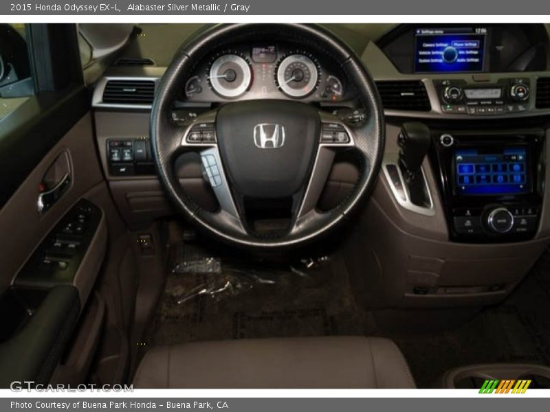 Alabaster Silver Metallic / Gray 2015 Honda Odyssey EX-L