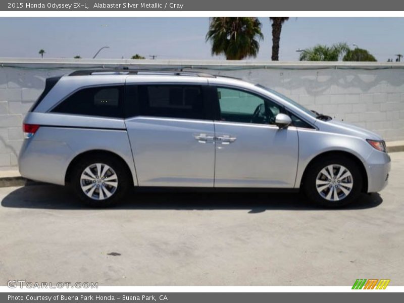 Alabaster Silver Metallic / Gray 2015 Honda Odyssey EX-L