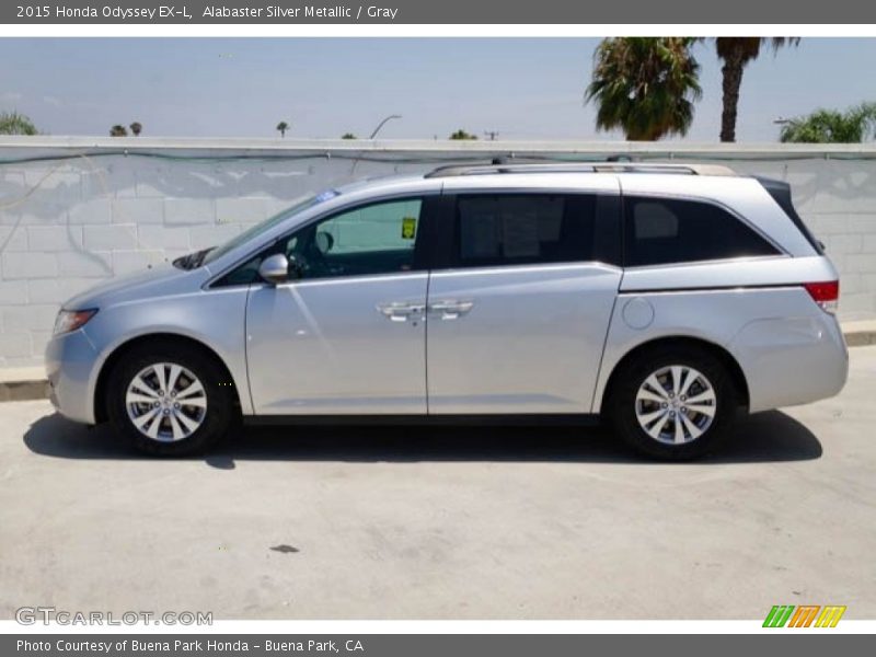 Alabaster Silver Metallic / Gray 2015 Honda Odyssey EX-L