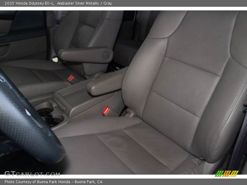 Alabaster Silver Metallic / Gray 2015 Honda Odyssey EX-L