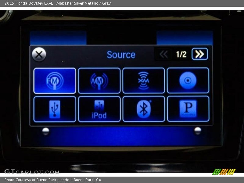 Alabaster Silver Metallic / Gray 2015 Honda Odyssey EX-L