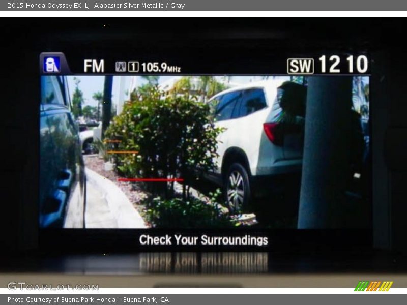 Alabaster Silver Metallic / Gray 2015 Honda Odyssey EX-L