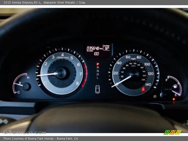 Alabaster Silver Metallic / Gray 2015 Honda Odyssey EX-L