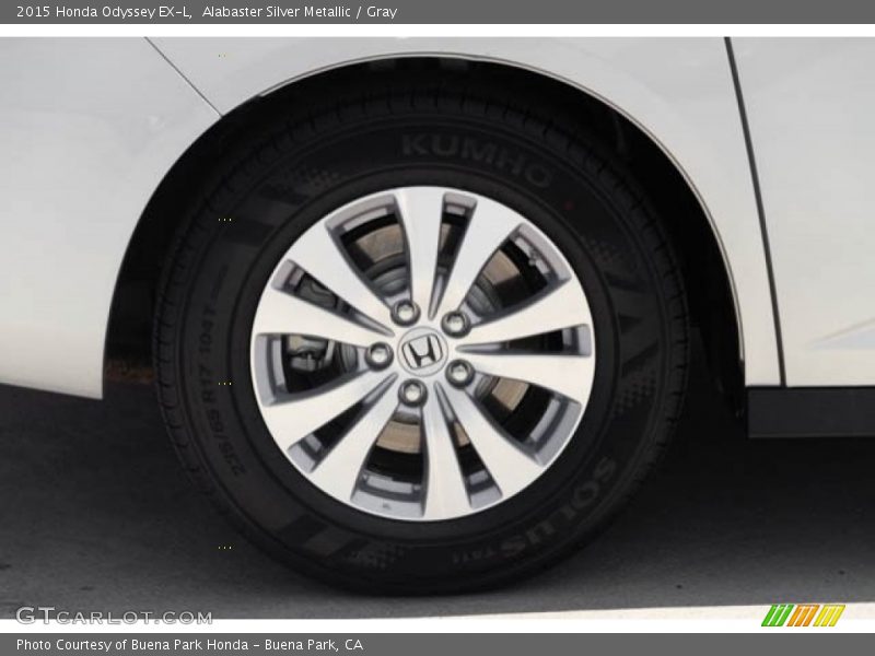 Alabaster Silver Metallic / Gray 2015 Honda Odyssey EX-L