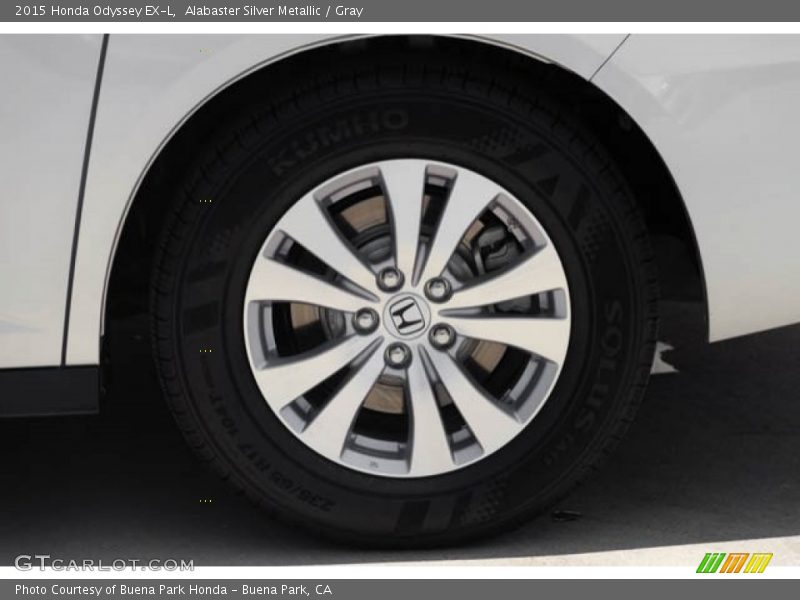 Alabaster Silver Metallic / Gray 2015 Honda Odyssey EX-L