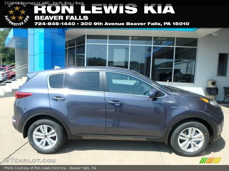 Pacific Blue / Black 2019 Kia Sportage LX AWD