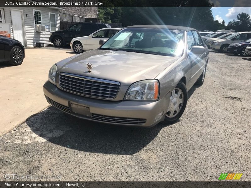 Bronzemist / Dark Gray 2003 Cadillac DeVille Sedan