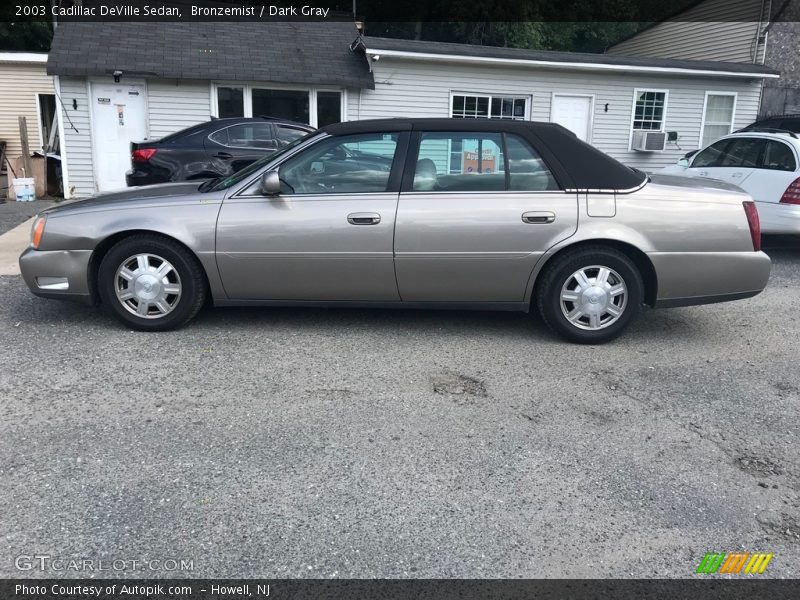 Bronzemist / Dark Gray 2003 Cadillac DeVille Sedan