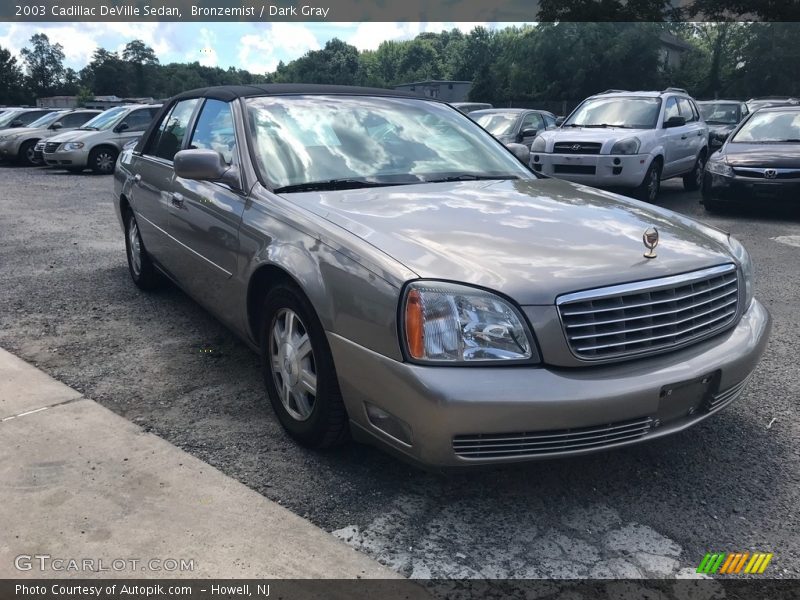 Bronzemist / Dark Gray 2003 Cadillac DeVille Sedan