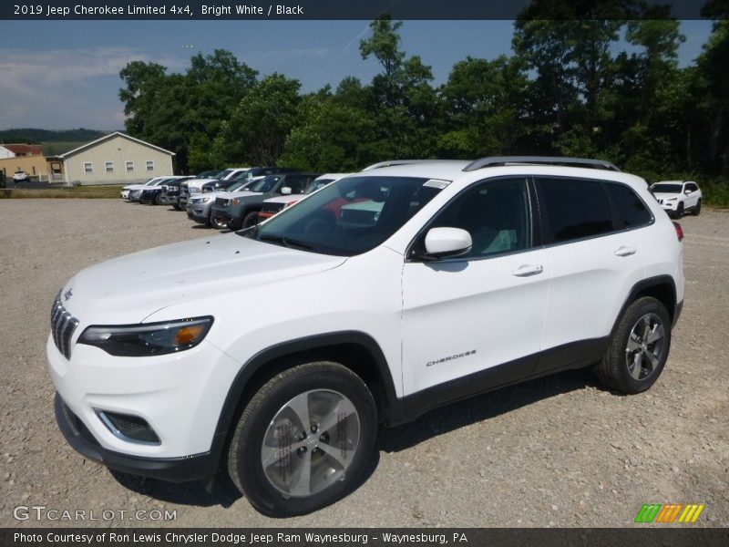 Bright White / Black 2019 Jeep Cherokee Limited 4x4