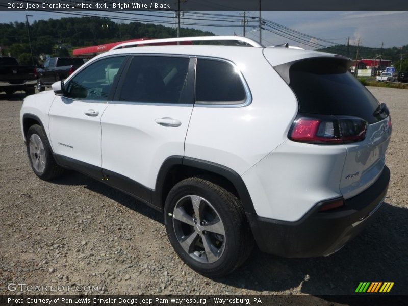 Bright White / Black 2019 Jeep Cherokee Limited 4x4