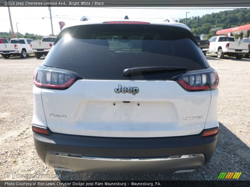 Bright White / Black 2019 Jeep Cherokee Limited 4x4
