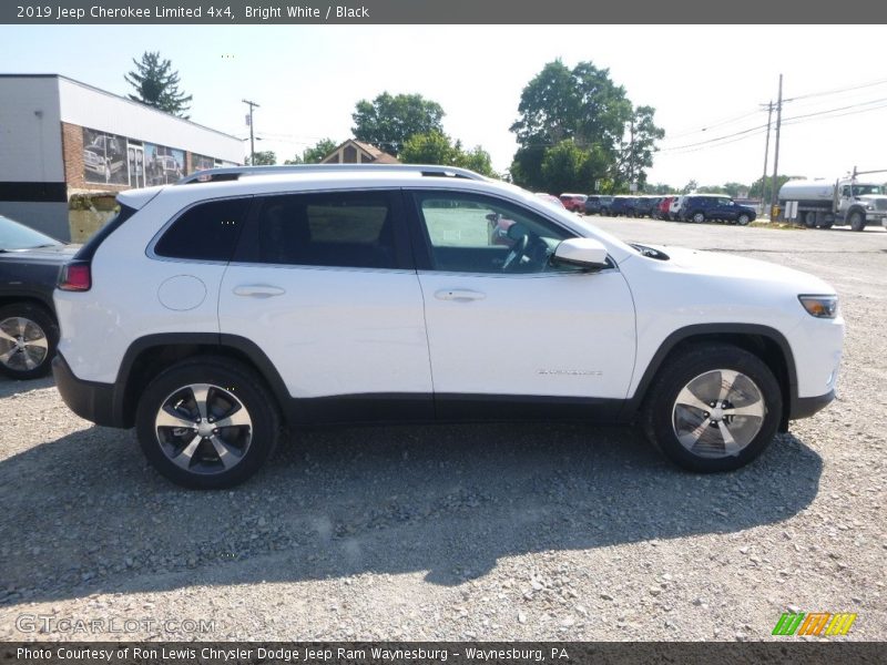 Bright White / Black 2019 Jeep Cherokee Limited 4x4