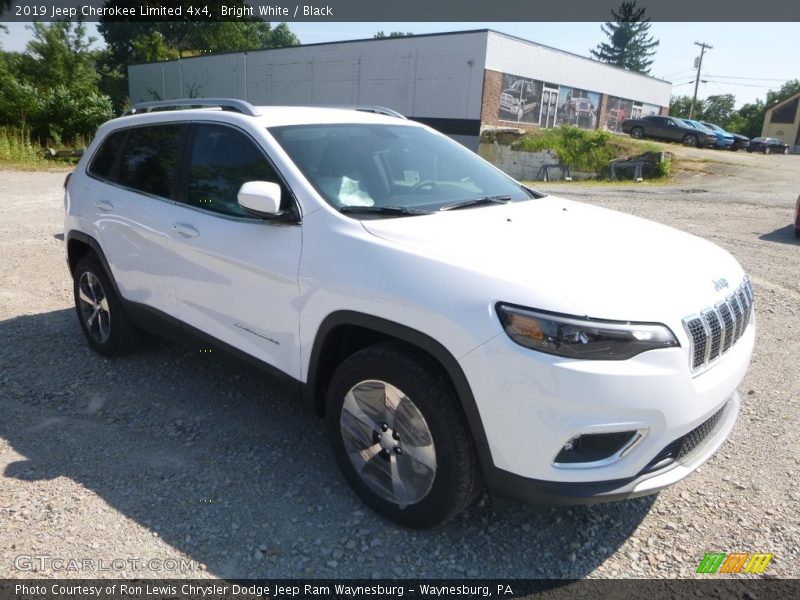 Bright White / Black 2019 Jeep Cherokee Limited 4x4
