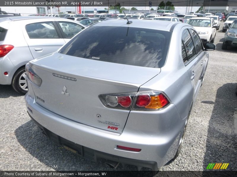 Apex Silver / Black 2015 Mitsubishi Lancer Evolution MR