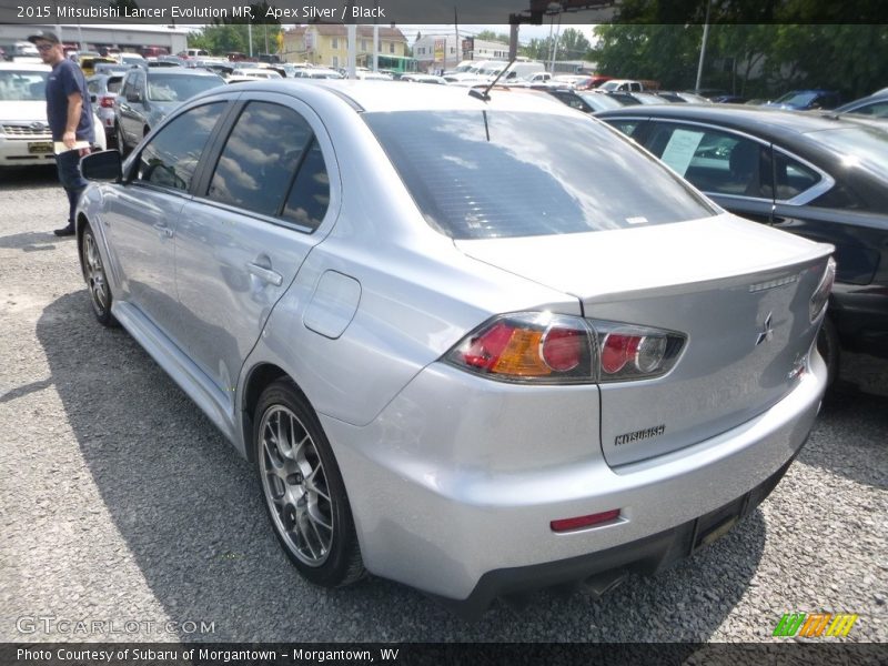 Apex Silver / Black 2015 Mitsubishi Lancer Evolution MR