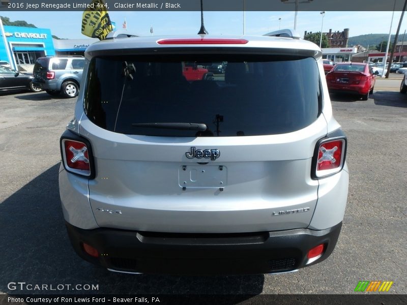 Glacier Metallic / Black 2016 Jeep Renegade Limited 4x4