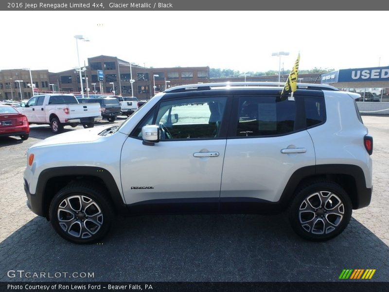 Glacier Metallic / Black 2016 Jeep Renegade Limited 4x4