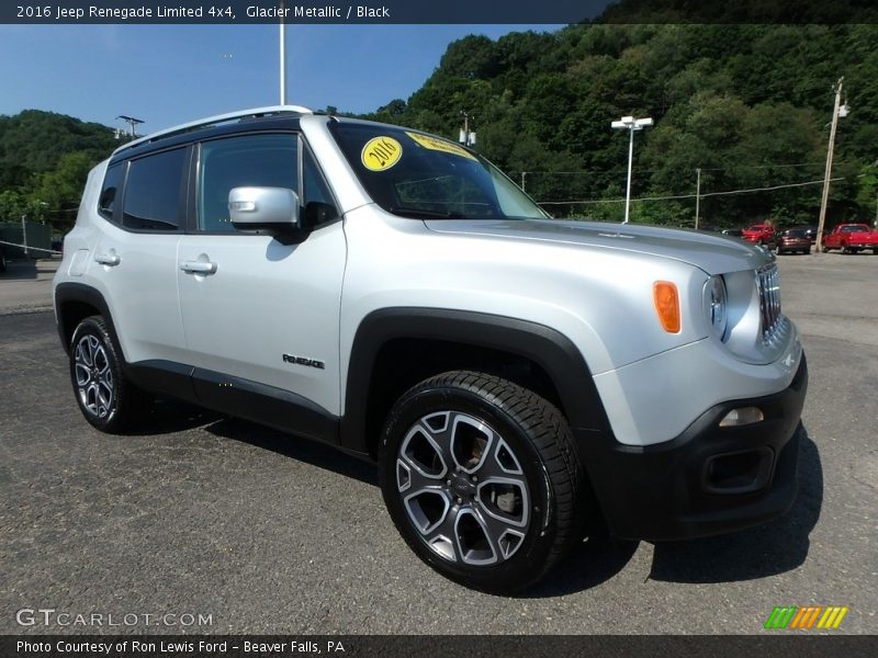 Glacier Metallic / Black 2016 Jeep Renegade Limited 4x4