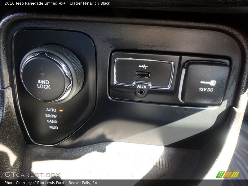 Glacier Metallic / Black 2016 Jeep Renegade Limited 4x4