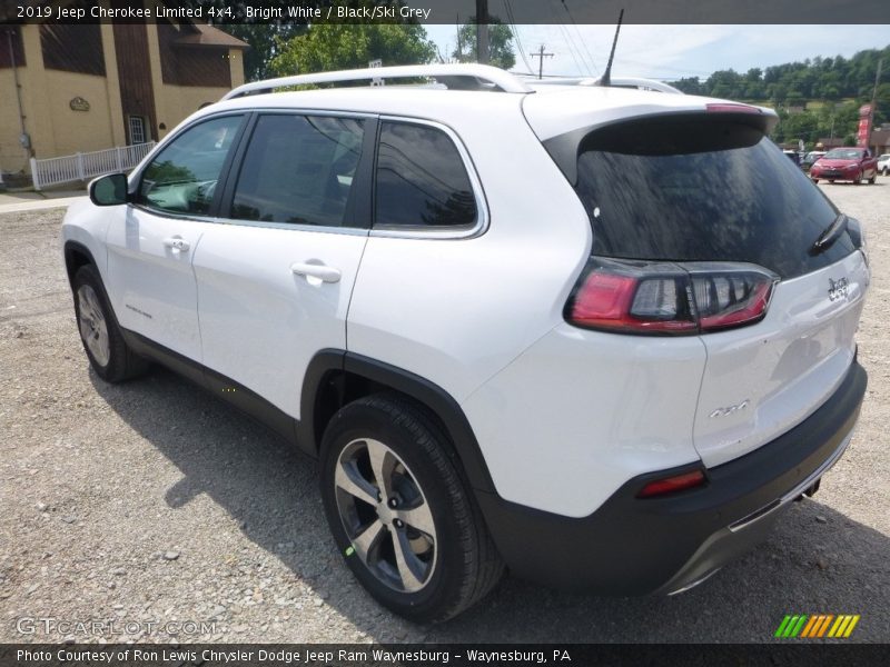 Bright White / Black/Ski Grey 2019 Jeep Cherokee Limited 4x4