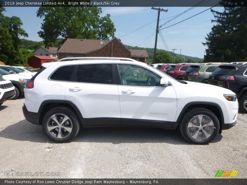 Bright White / Black/Ski Grey 2019 Jeep Cherokee Limited 4x4
