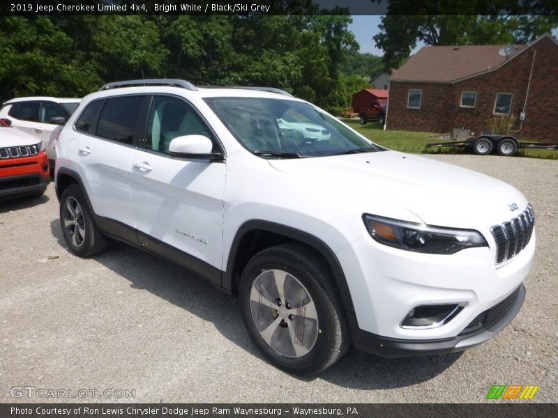 Bright White / Black/Ski Grey 2019 Jeep Cherokee Limited 4x4