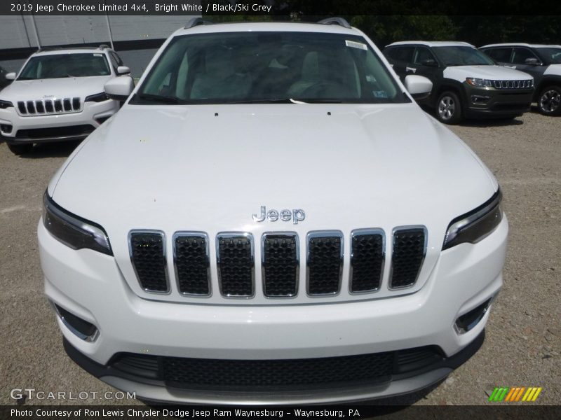 Bright White / Black/Ski Grey 2019 Jeep Cherokee Limited 4x4