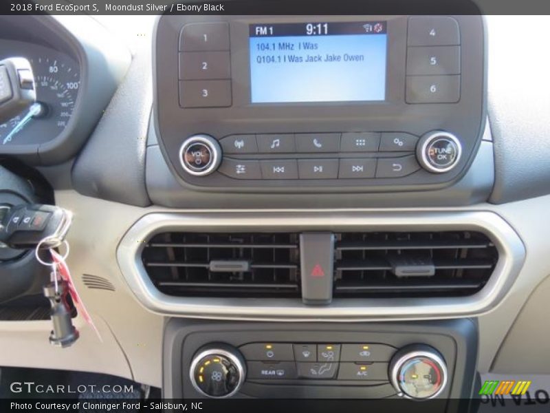 Moondust Silver / Ebony Black 2018 Ford EcoSport S