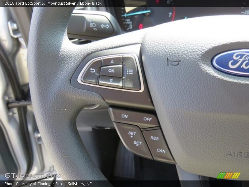 Moondust Silver / Ebony Black 2018 Ford EcoSport S