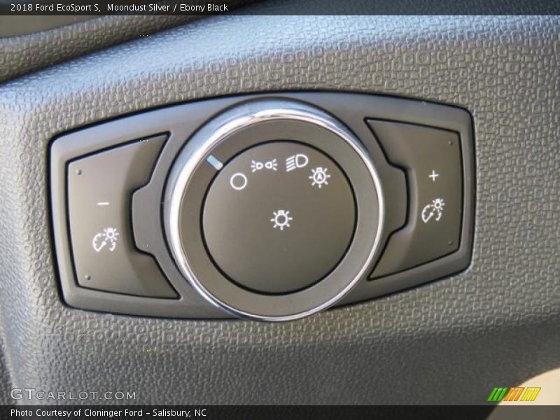 Moondust Silver / Ebony Black 2018 Ford EcoSport S