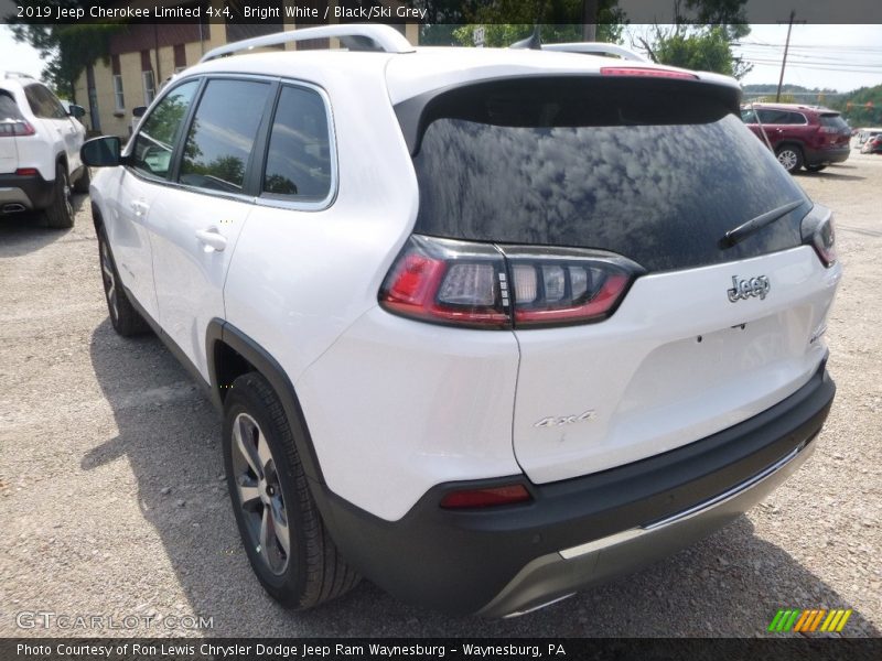 Bright White / Black/Ski Grey 2019 Jeep Cherokee Limited 4x4