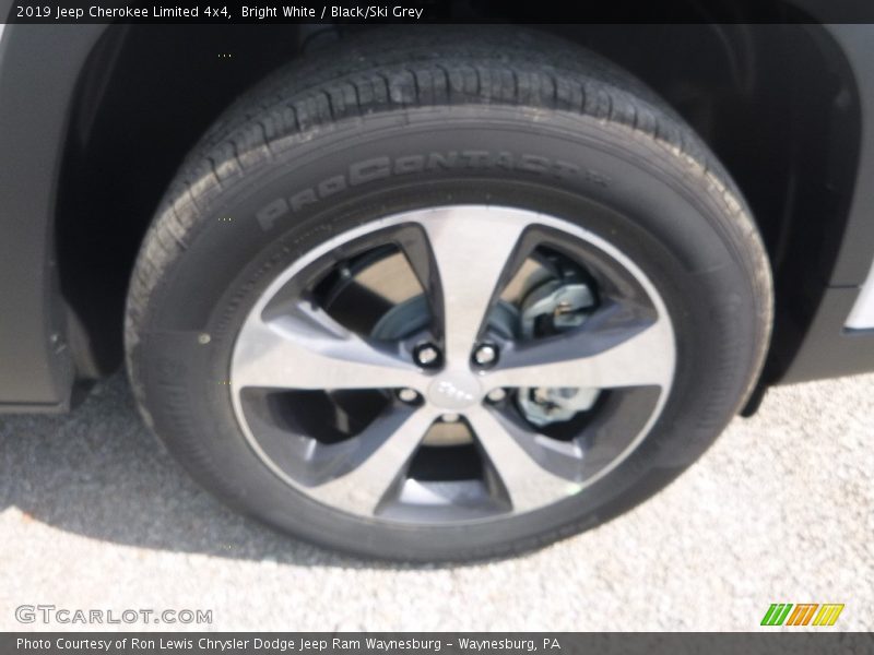 Bright White / Black/Ski Grey 2019 Jeep Cherokee Limited 4x4