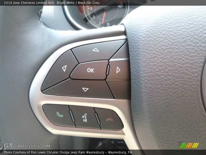 Bright White / Black/Ski Grey 2019 Jeep Cherokee Limited 4x4