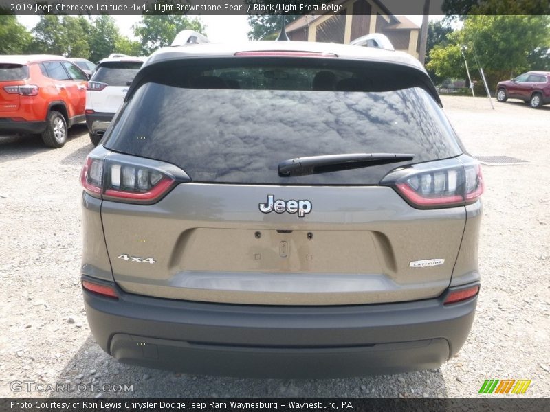 Light Brownstone Pearl / Black/Light Frost Beige 2019 Jeep Cherokee Latitude 4x4