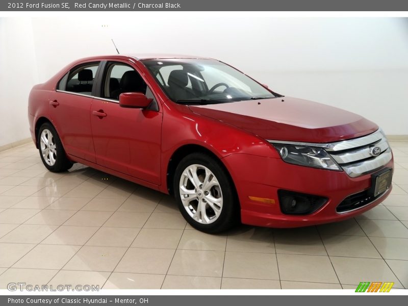 Red Candy Metallic / Charcoal Black 2012 Ford Fusion SE
