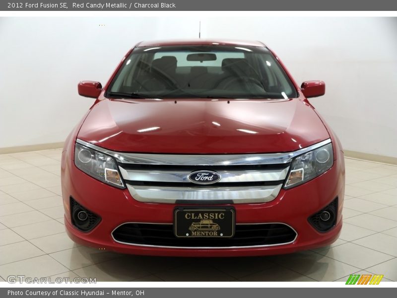 Red Candy Metallic / Charcoal Black 2012 Ford Fusion SE