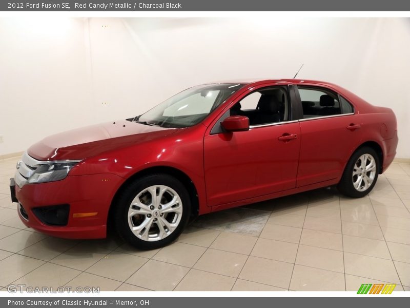 Red Candy Metallic / Charcoal Black 2012 Ford Fusion SE