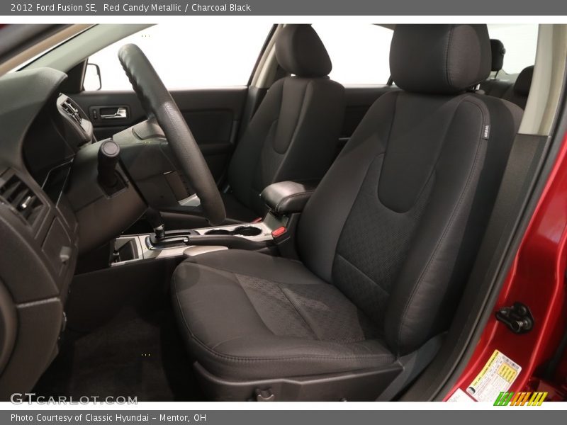 Red Candy Metallic / Charcoal Black 2012 Ford Fusion SE