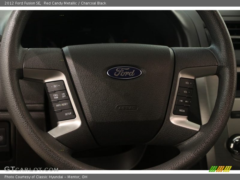 Red Candy Metallic / Charcoal Black 2012 Ford Fusion SE