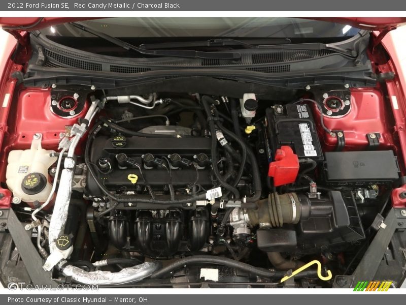 Red Candy Metallic / Charcoal Black 2012 Ford Fusion SE