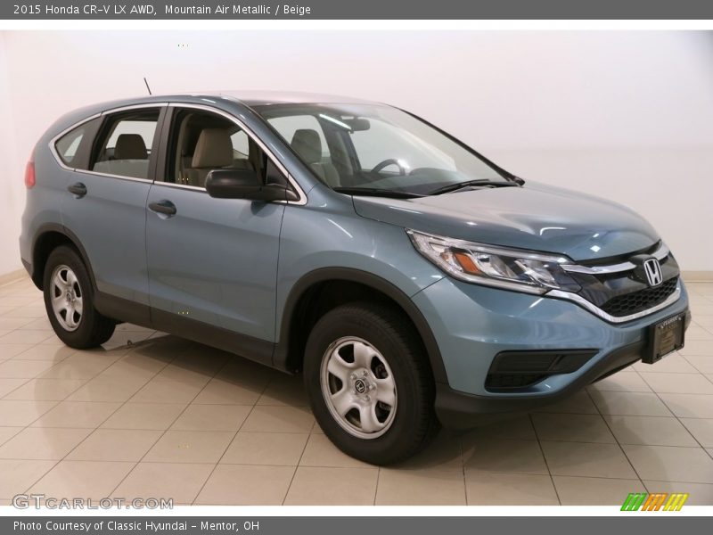 Mountain Air Metallic / Beige 2015 Honda CR-V LX AWD