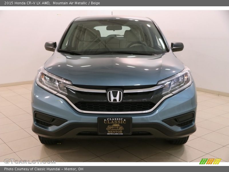 Mountain Air Metallic / Beige 2015 Honda CR-V LX AWD