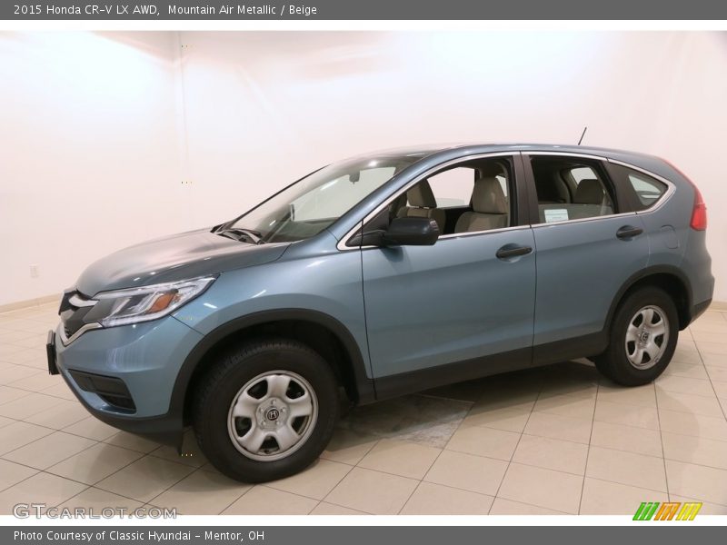 Mountain Air Metallic / Beige 2015 Honda CR-V LX AWD