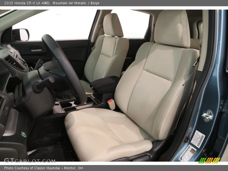 Mountain Air Metallic / Beige 2015 Honda CR-V LX AWD