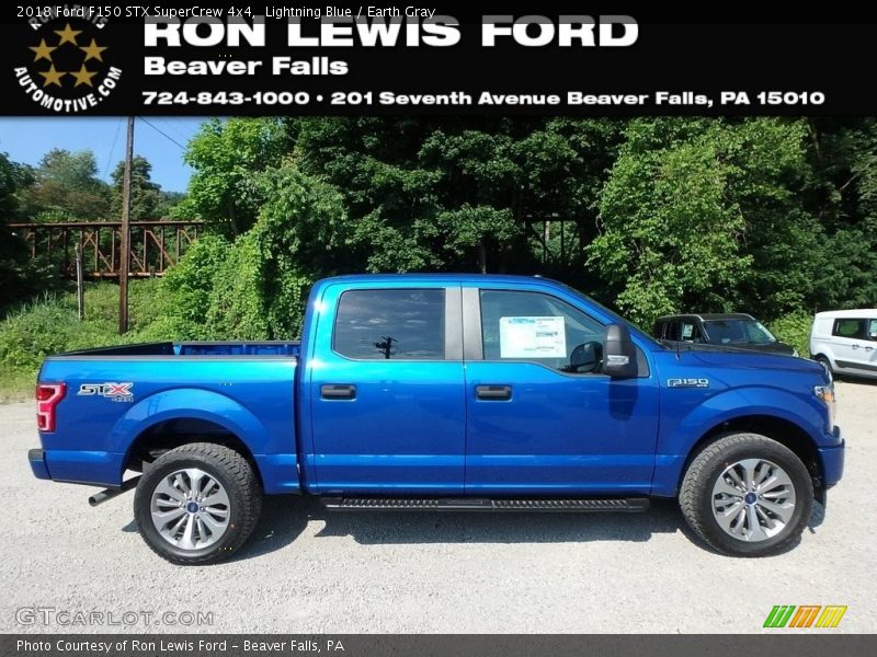 Lightning Blue / Earth Gray 2018 Ford F150 STX SuperCrew 4x4