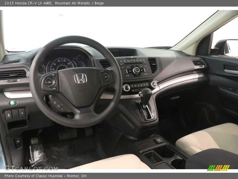 Mountain Air Metallic / Beige 2015 Honda CR-V LX AWD