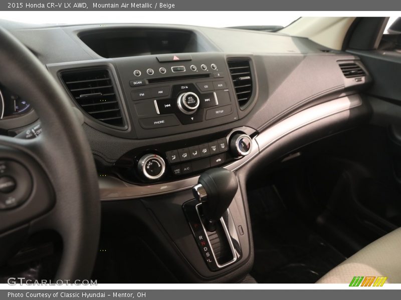 Mountain Air Metallic / Beige 2015 Honda CR-V LX AWD