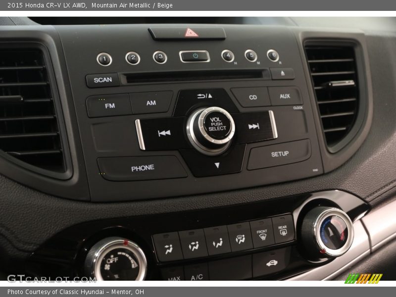 Mountain Air Metallic / Beige 2015 Honda CR-V LX AWD