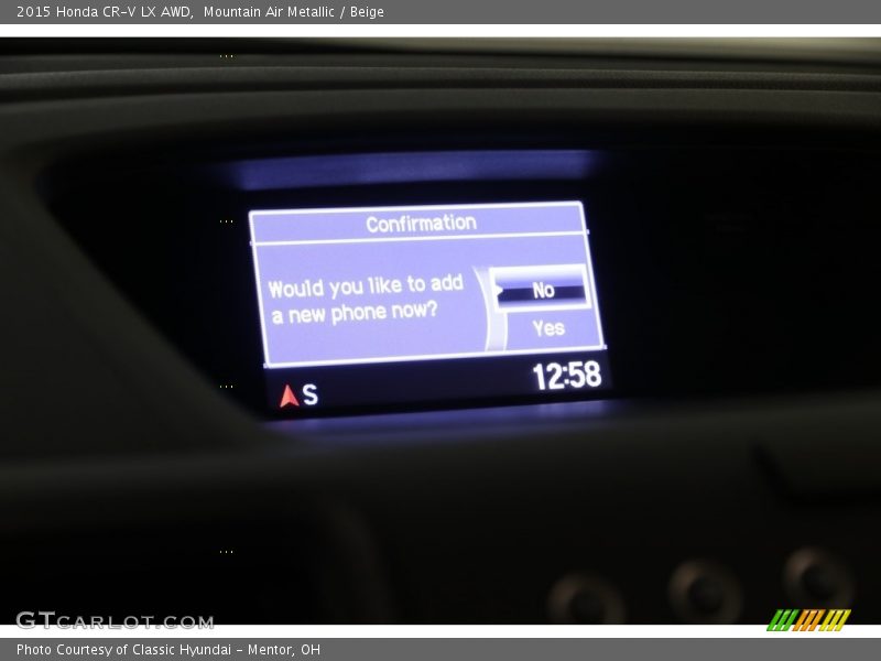 Mountain Air Metallic / Beige 2015 Honda CR-V LX AWD